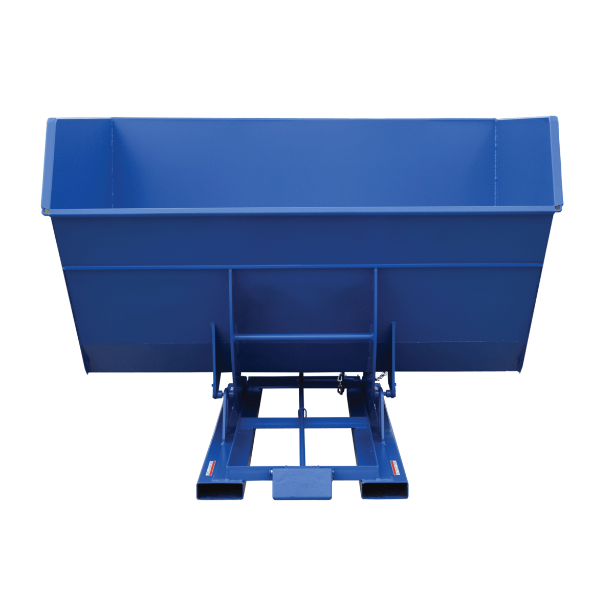 Vestil Steel Heavy Duty Self Dumping Hopper 5 Cubic Yard 6000 Lb. Capacity Blue D-500-HD