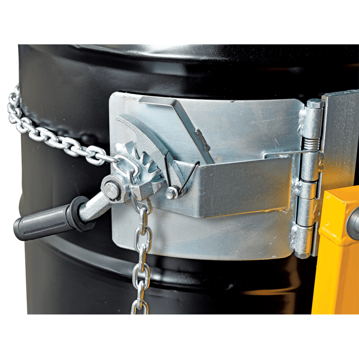 Vestil Steel Fork Truck Drum Carrier/Rotator For Steel Drums 55 Gallon 1500 Lb. Yellow DCR-205-15