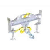 Vestil Steel Double Swivel Hoist Optioning Hook 2In x 23-3/16In x 14-1/2In 4000Lb Silver D-FORK-4-SL