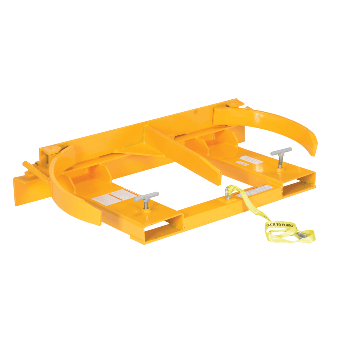 Vestil Steel Deluxe Double Drum Gripper 55 Gal 43-5/8 Inx 46-1/4 Inx 9-3/8 In 2000Lb Yellow DGD-55-D