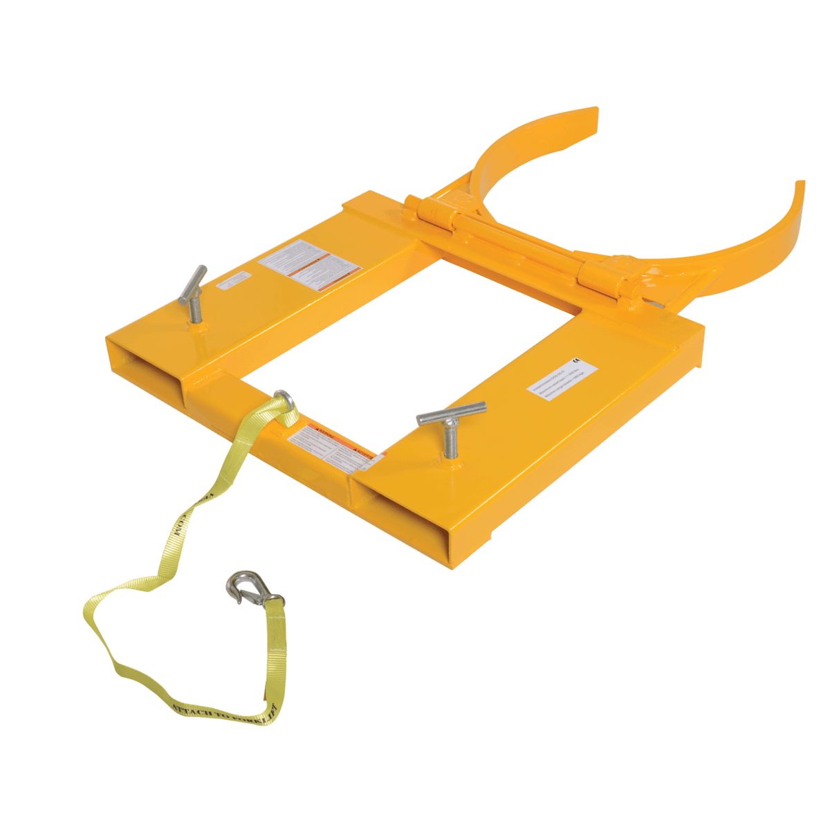 Vestil Steel Deluxe Single Drum Gripper 55 Gal 43-3/16 In x 28 In x 7-1/8 In 1500Lb Yellow DGS-55-D