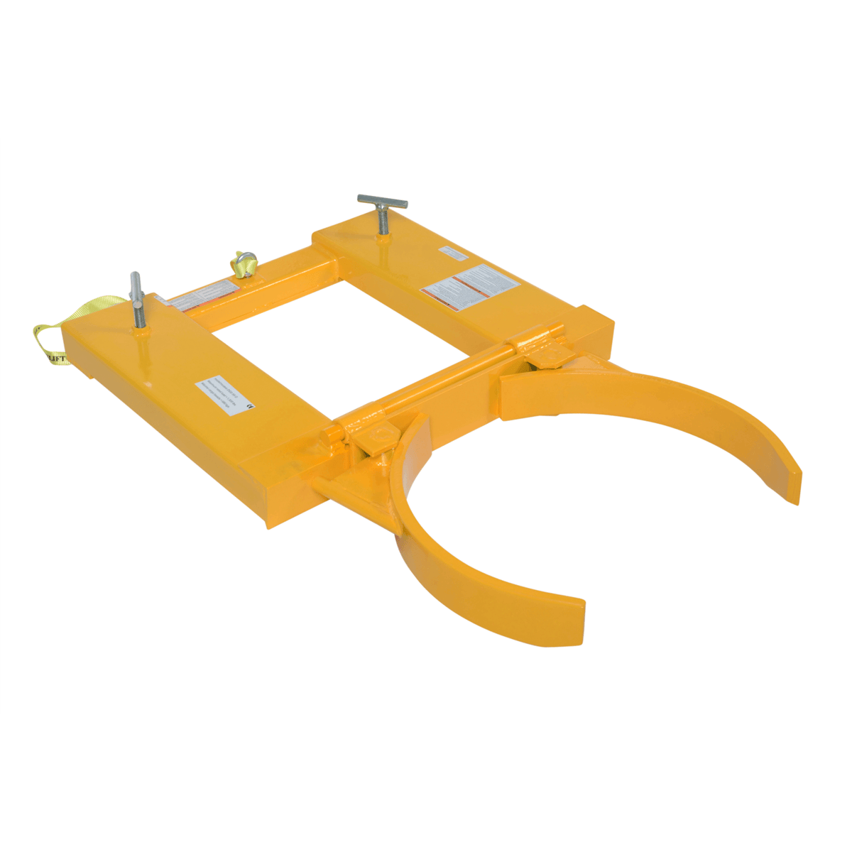 Vestil Steel Deluxe Single Drum Gripper 55 Gal 43-3/16 In x 28 In x 7-1/8 In 1500Lb Yellow DGS-55-D