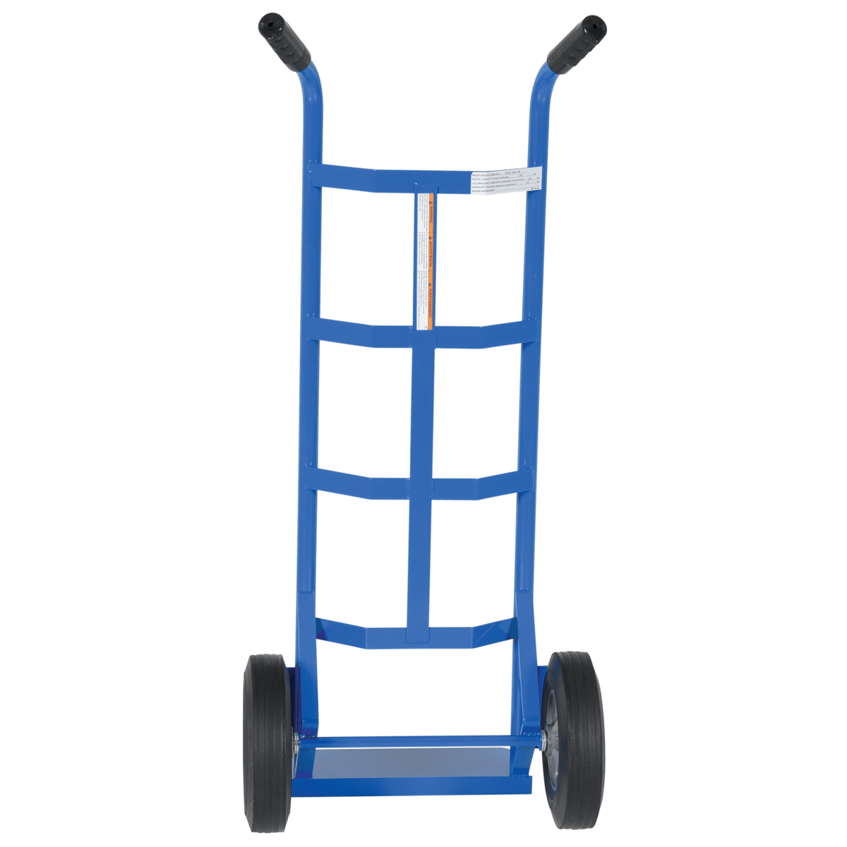 Vestil Steel Dual Handle Hand Truck w/ HardRubberWheels 17-1/2Inx21Inx44-1/2In 500LbSilverDHHT500SHR