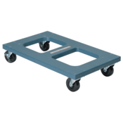 Vestil Polyethylene Flush Top Dolly 18 In. x 30 In. 1000 Lb. Capacity Blue DOL-1830-F