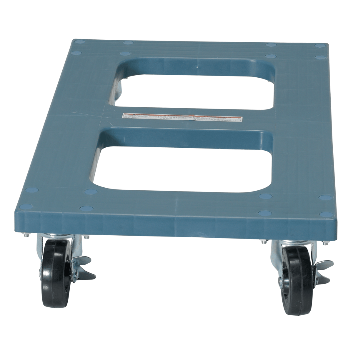 Vestil Polyethylene Flush Top Dolly 18 In. x 30 In. 1000 Lb. Capacity Blue DOL-1830-F