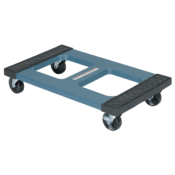 Vestil Polyethylene Padded Top Dolly 18 In. x 30 In. 1000 Lb. Capacity Blue DOL-1830-P