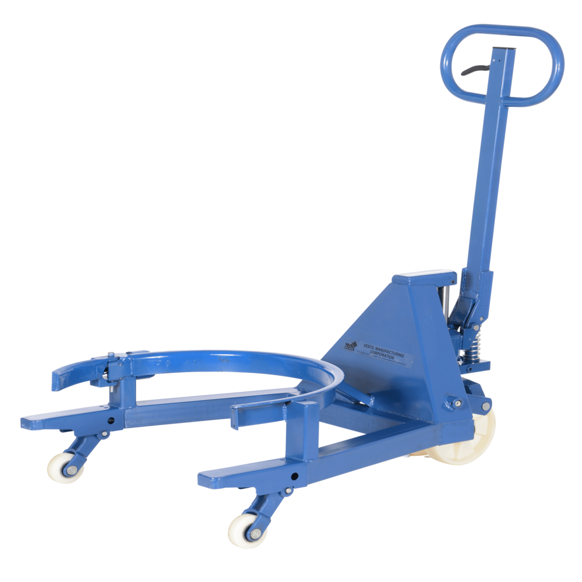 Vestil Steel Portable Drum Jack Accepts 55 Gallon Steel Drums 660 Lb. Capacity Blue DRUM-55S