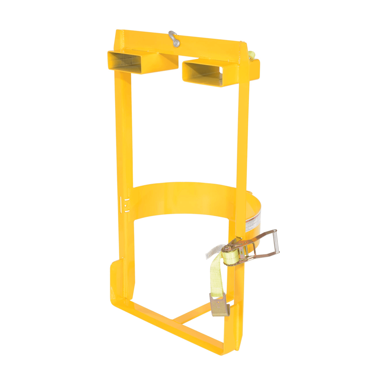 Vestil Steel Overhead Drum Lifter 19-3/4 In. x 28-5/8 In. x 49-1/2 In. 1000 Lb. Yellow DRUM-LUG