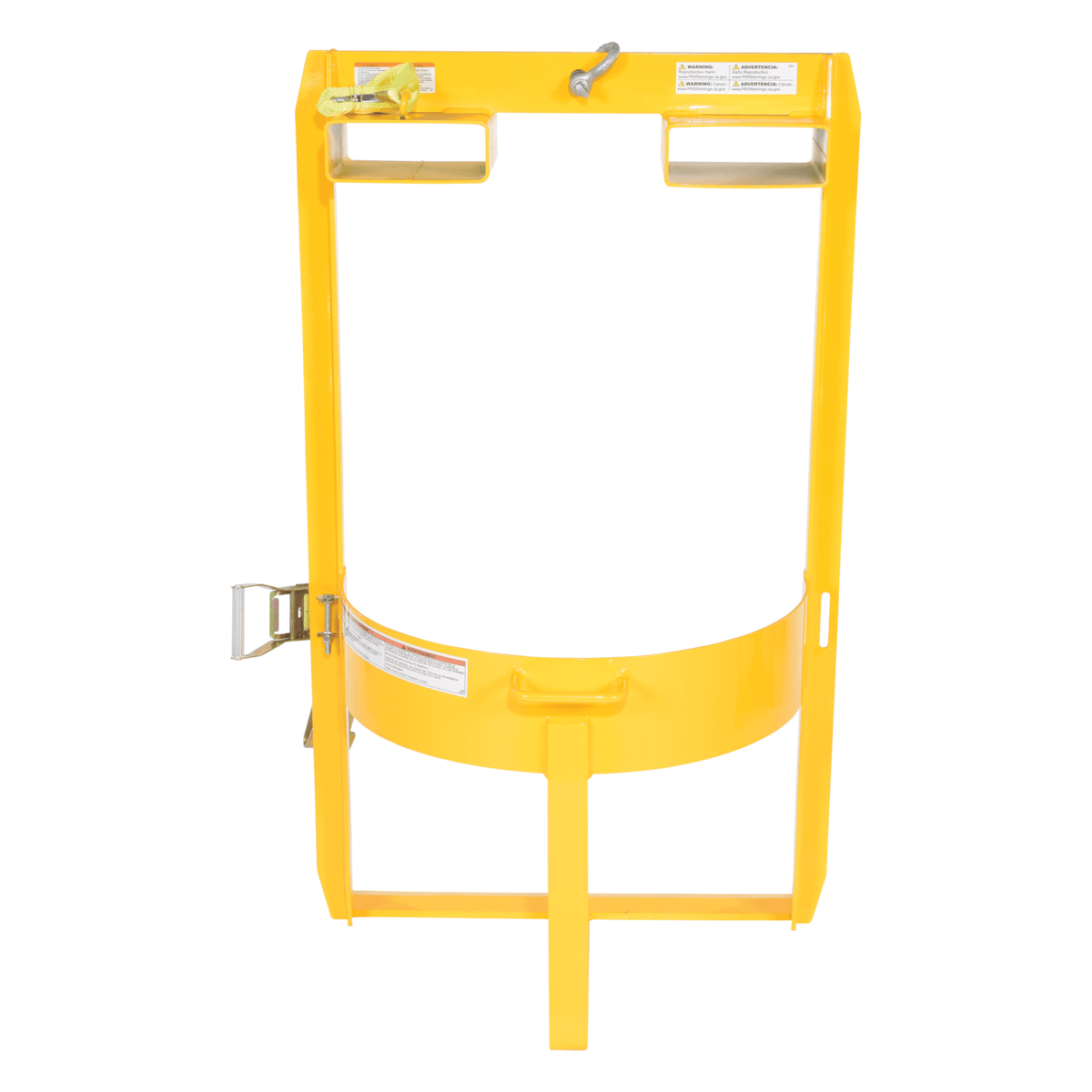 Vestil Steel Overhead Drum Lifter 19-3/4 In. x 28-5/8 In. x 49-1/2 In. 1000 Lb. Yellow DRUM-LUG