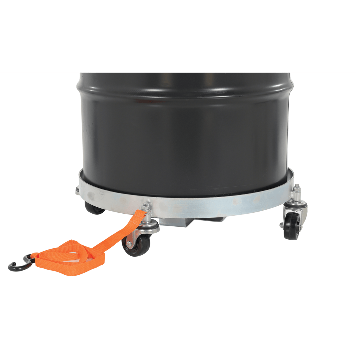 Vestil Steel Multipurpose Drum Dolly 30-7/8 In. x 30-7/8 In. x 6-1/4 In. 900 Lb. Silver DRUM-QUAD-H