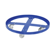 Vestil Steel Over Pack Drum Dolly 28-3/8 In. x 28-3/8 In. x 5-5/8 In. 1200 Lb. Blue DRUM-SP-28-12-C