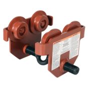 Vestil Push Eye Manual Trolley 2000 Lb. Capacity Orange E-MT-2