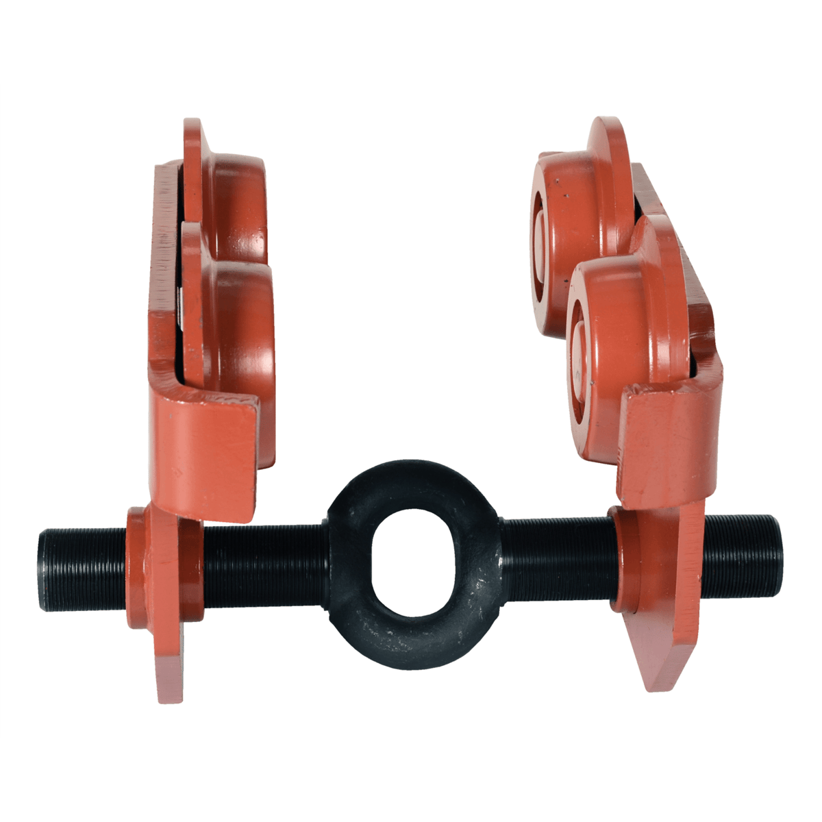 Vestil Steel Push Eye Manual Trolley 4000 Lb. Capacity Orange E-MT-4