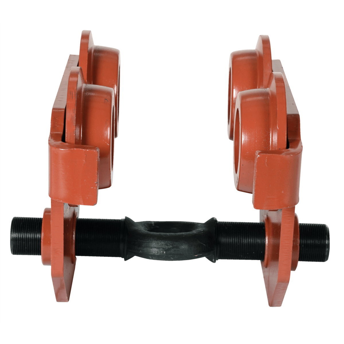 Vestil Steel Push Eye Manual Trolley 6000 Lb. Capacity Orange E-MT-6