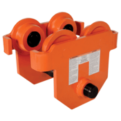 Vestil Steel Push Eye Manual Trolley 8000 Lb. Capacity Orange E-MT-8
