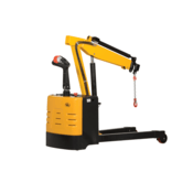Vestil Steel Electric Powered Floor Crane 2,500 Lb. Retracted Capacity Yellow EPFC-25