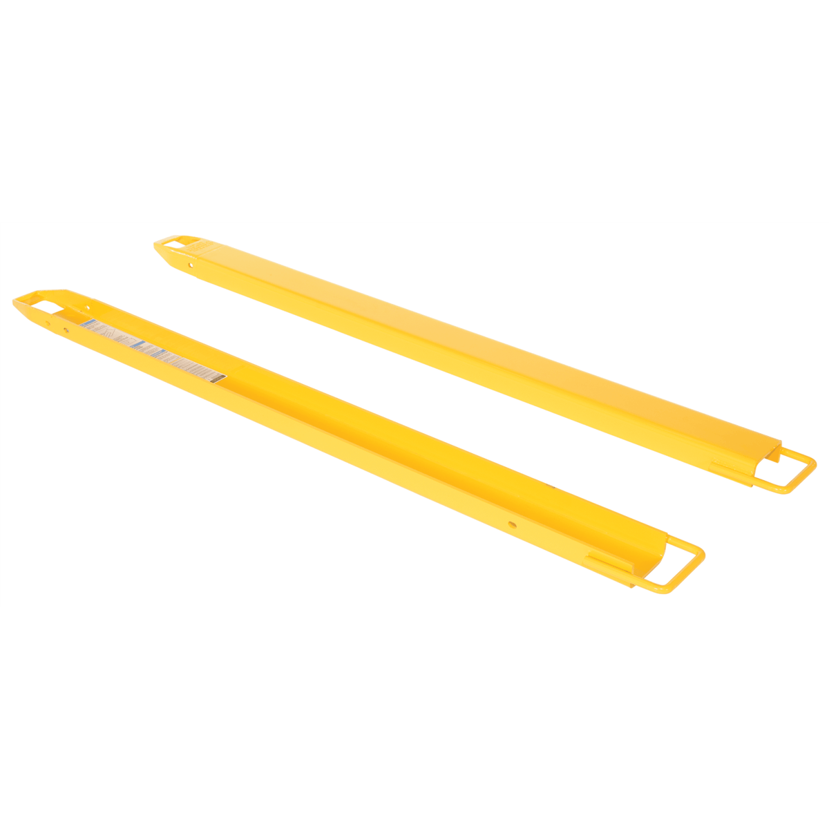 Vestil Fork Extensions 4 In. x 72 In. 4000 Lb. Capacity Yellow FE-4-72