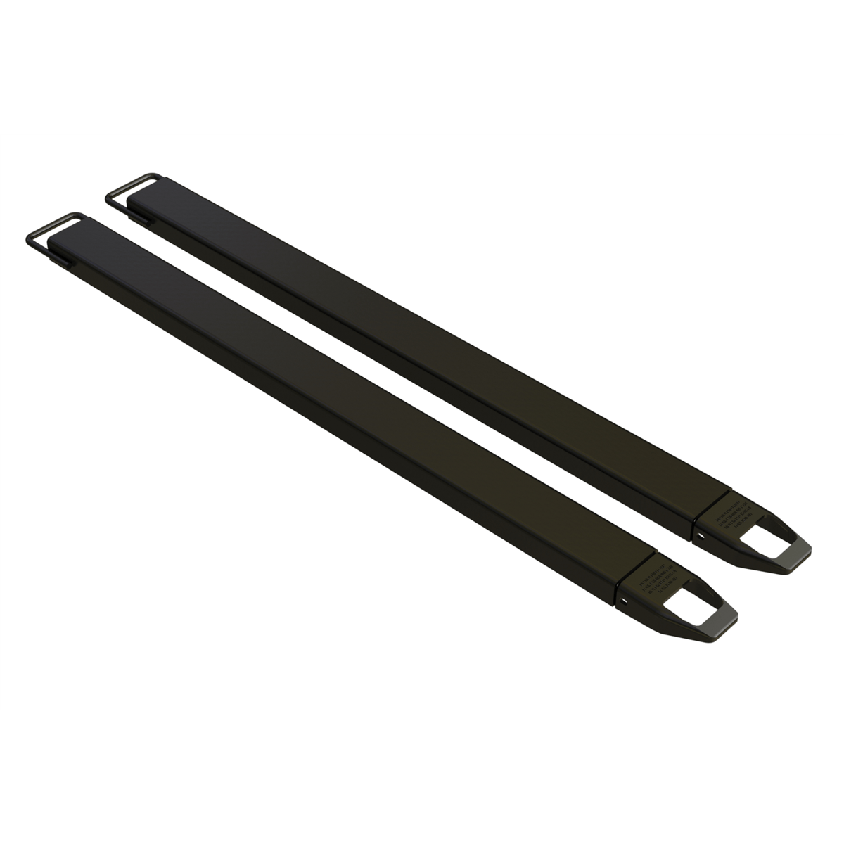 Vestil Fork Extensions 4 In. x 72 In. 4000 Lb. Capacity Black FE-4-72-BK
