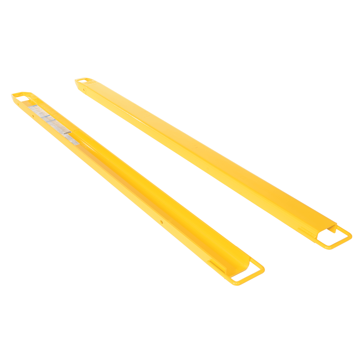 Vestil Fork Extensions 4 In. x 84 In. 4000 Lb. Capacity Yellow FE-4-84