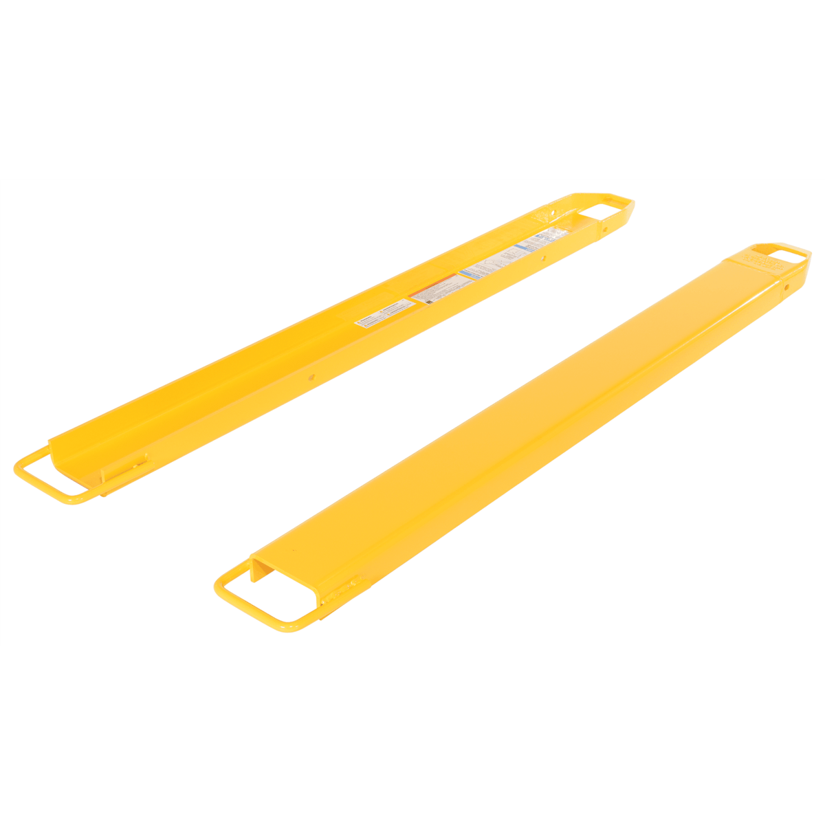 Vestil Fork Extensions 5 In. x 63 In. 5000 Lb. Capacity Yellow FE-5-63