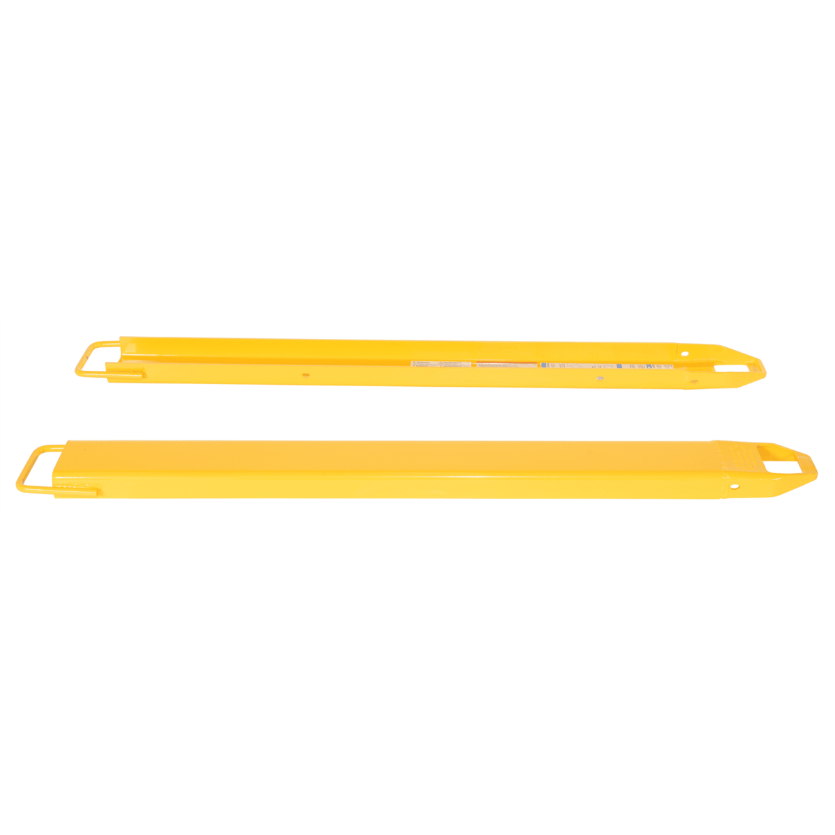 Vestil Fork Extensions 5 In. x 63 In. 5000 Lb. Capacity Yellow FE-5-63
