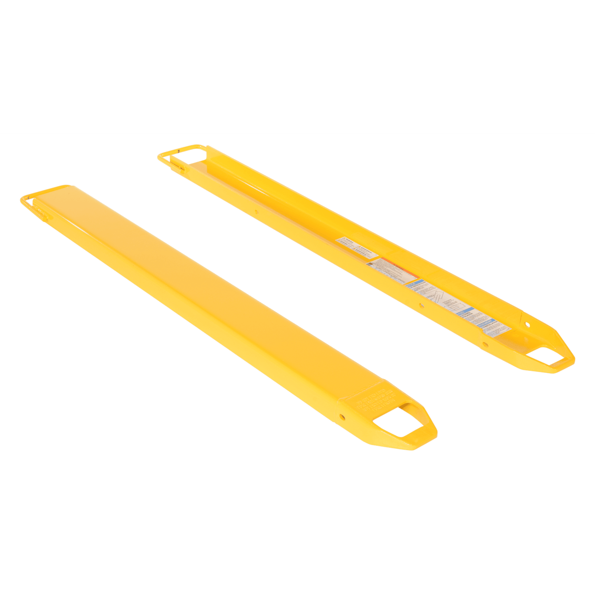 Vestil Fork Extensions 5 In. x 63 In. 5000 Lb. Capacity Yellow FE-5-63