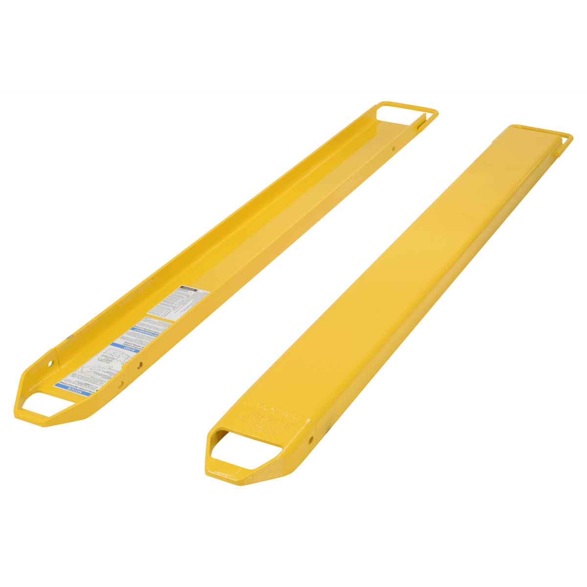 Vestil Fork Extensions 6 In. x 72 In. 6000 Lb. Capacity Yellow FE-6-72