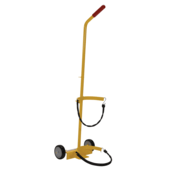 Vestil Fire Extinguisher Carrier 100 Lb. Capacity Yellow FEC-1