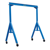 Vestil Steel Fixed Gantry Crane 10 Ft. 2000 Lb. Capacity Blue FHS-2-10