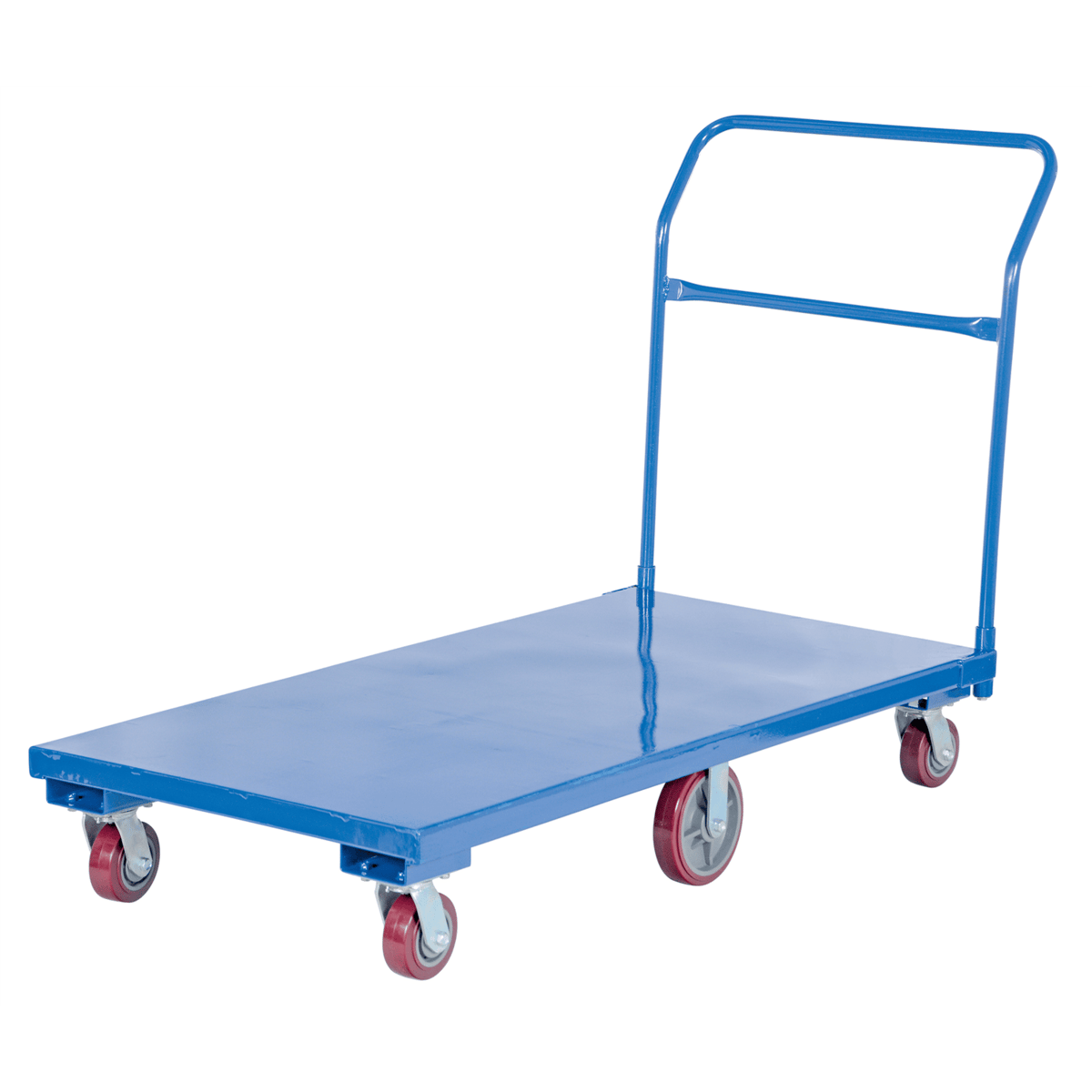 Vestil Steel Flat Bed Cart 30 In. x 60 In. 2000 Lb. Capacity Blue FLAT-C