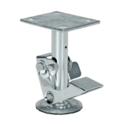 Vestil Top Mount Floor Lock 6.875 In. to 7.5 In. Silver FL-LK-6EM