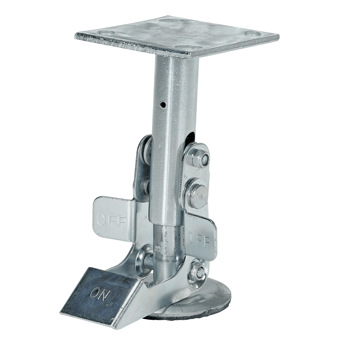 Vestil Top Mount Floor Lock 6.875 In. to 7.5 In. Silver FL-LK-6EM