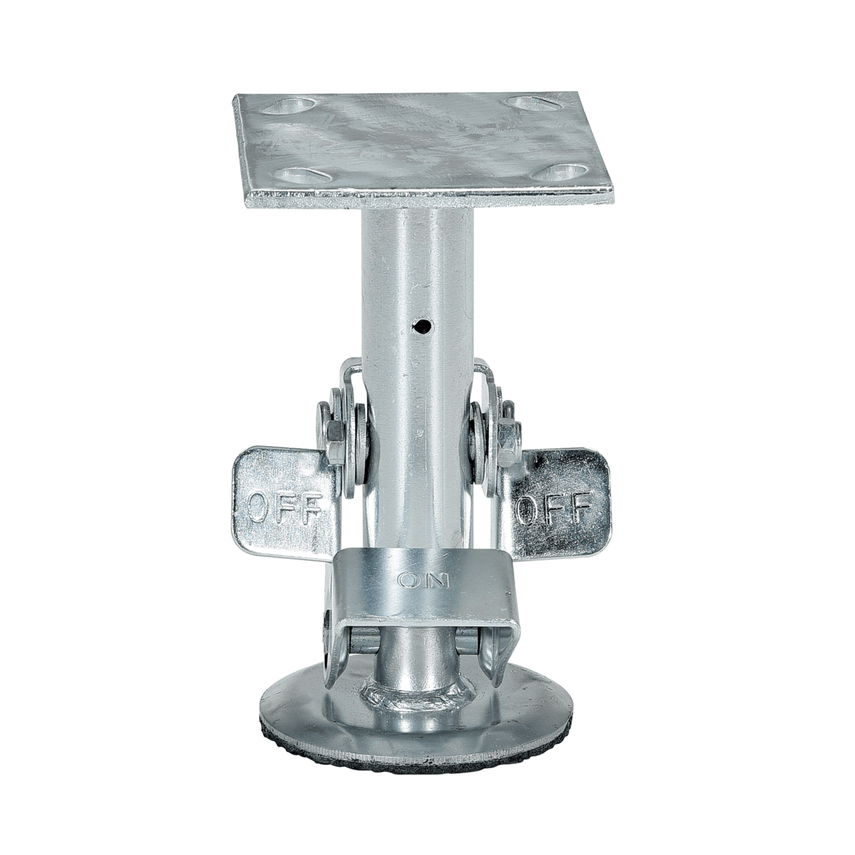 Vestil Top Mount Floor Lock 6.875 In. to 7.5 In. Silver FL-LK-6EM