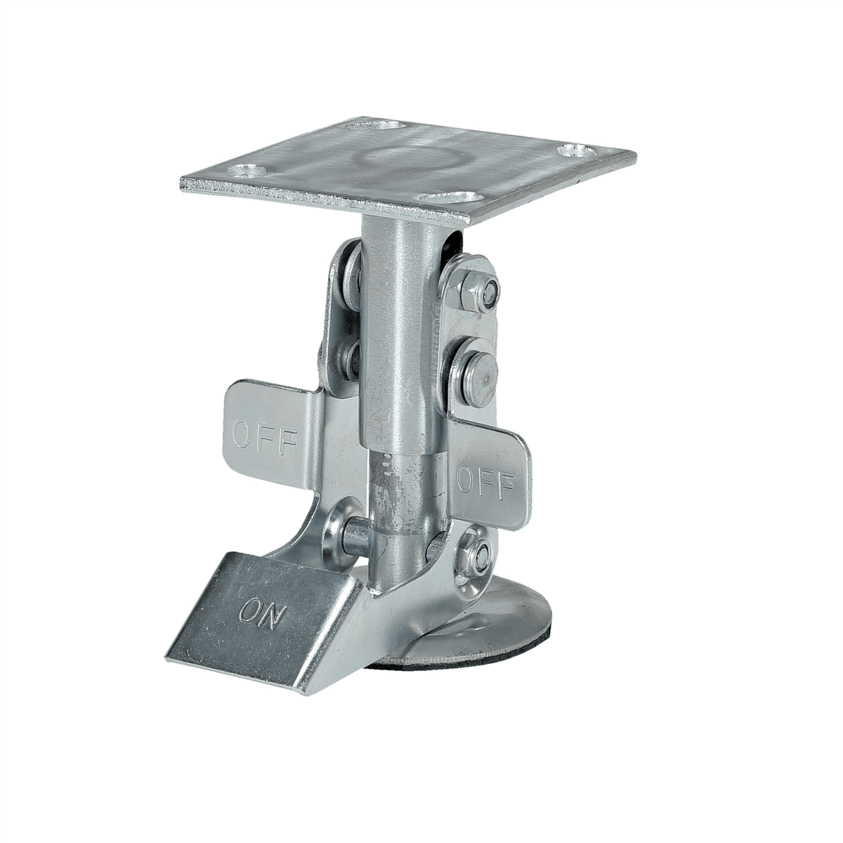 Vestil Steel Top Mount Floor Lock 4.875 In. to 5.875 In. Silver FL-LK-4E