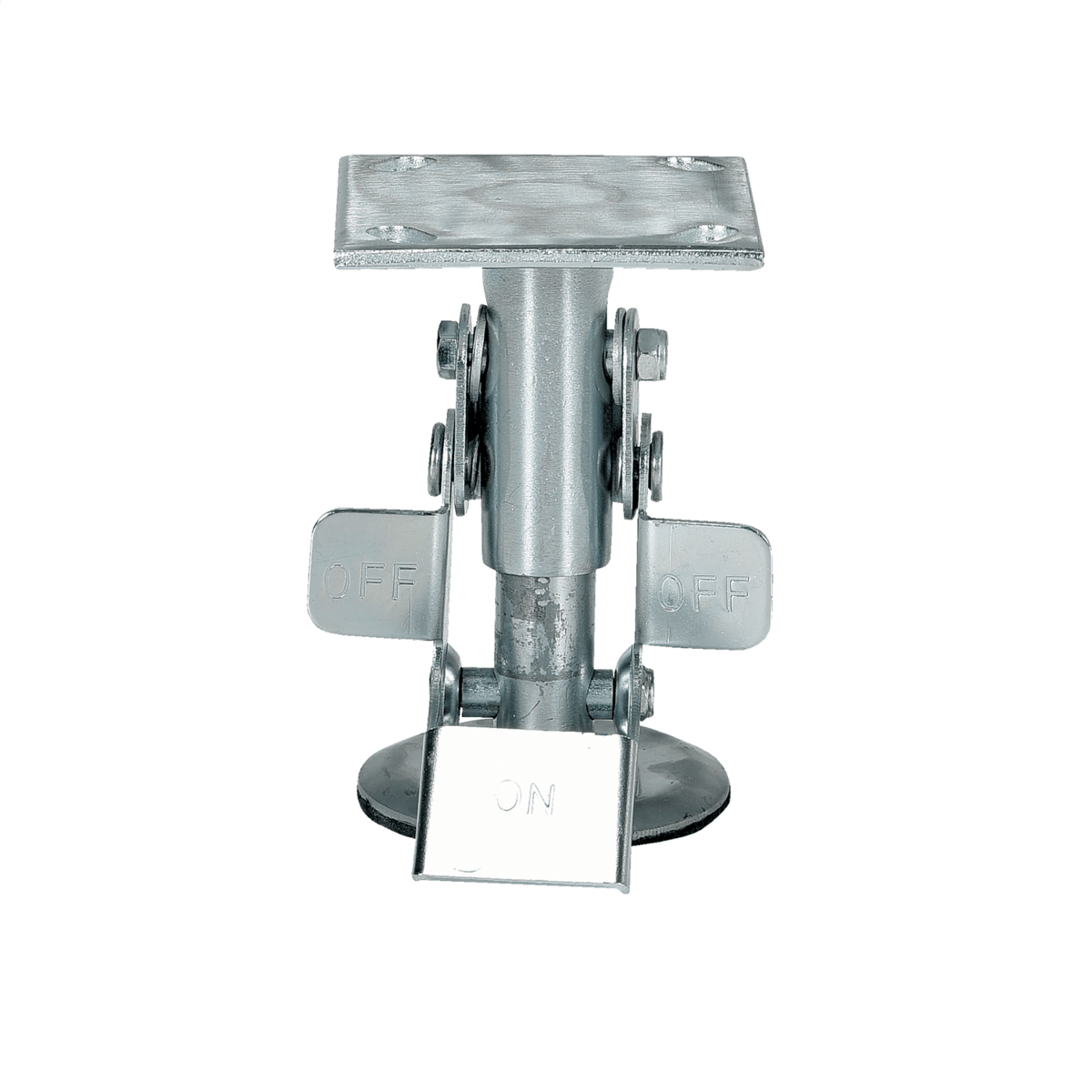 Vestil Steel Top Mount Floor Lock 4.875 In. to 5.875 In. Silver FL-LK-4E