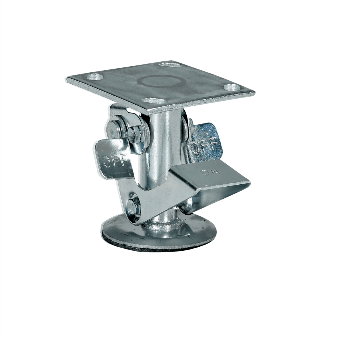 Vestil Steel Top Mount Floor Lock 4.875 In. to 5.875 In. Silver FL-LK-4E