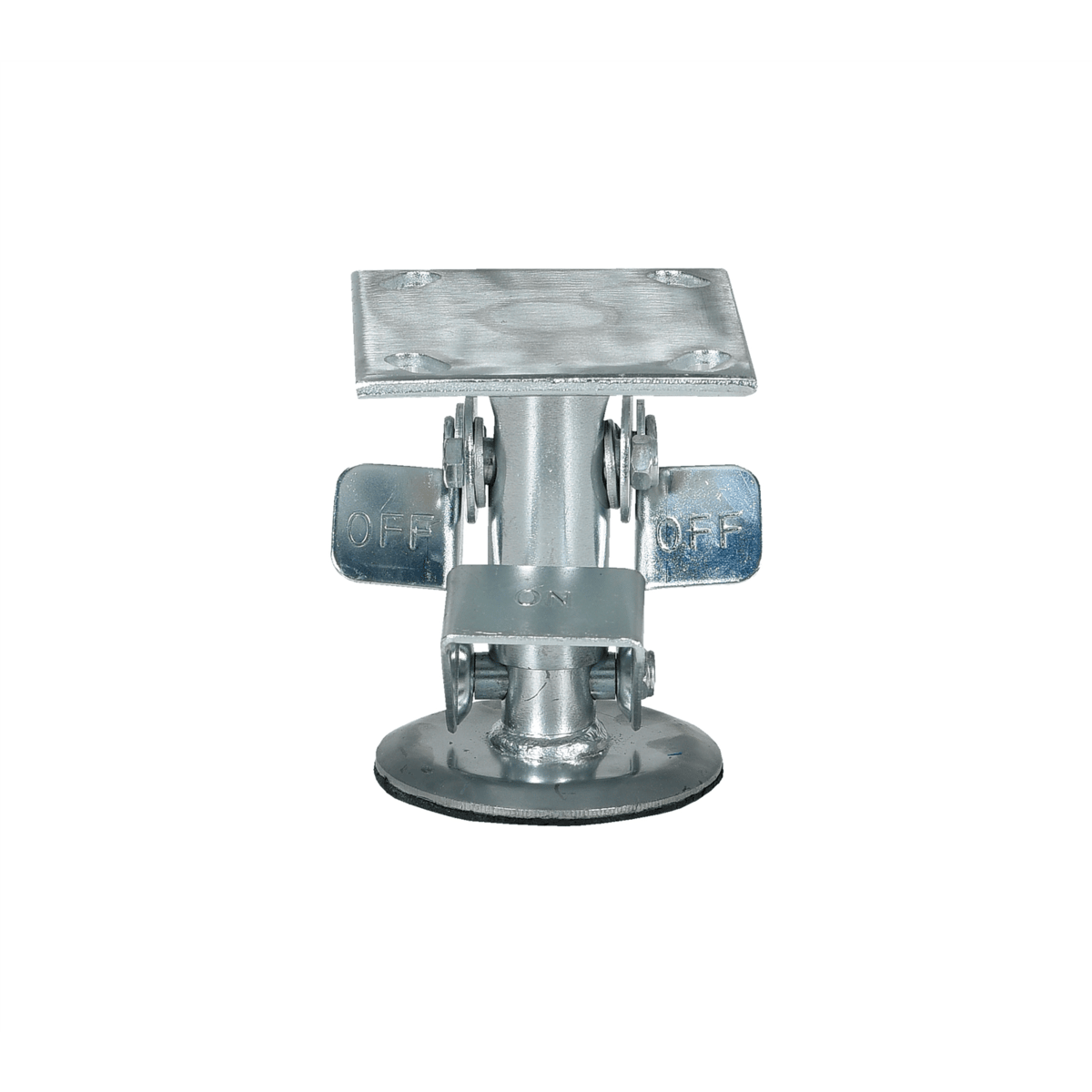 Vestil Steel Top Mount Floor Lock 4.875 In. to 5.875 In. Silver FL-LK-4E