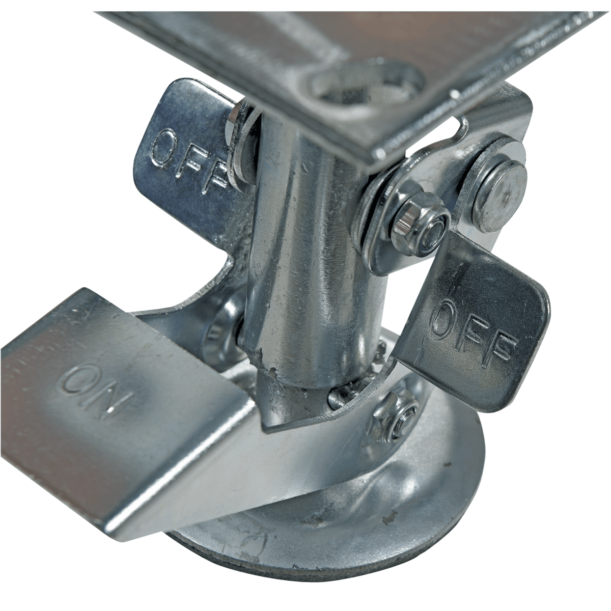 Vestil Steel Top Mount Floor Lock 4.875 In. to 5.875 In. Silver FL-LK-4E