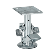 Vestil Galvanized Steel Top Mount Floor Lock 6.5 In. to 7.25 In. Gray FL-LK-6EL