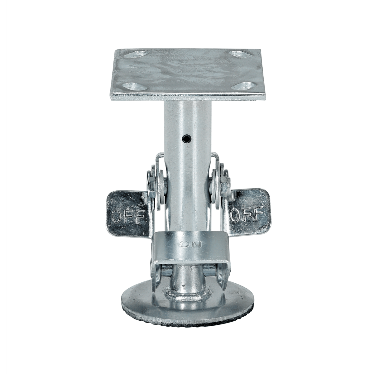 Vestil Galvanized Steel Top Mount Floor Lock 6.5 In. to 7.25 In. Gray FL-LK-6EL