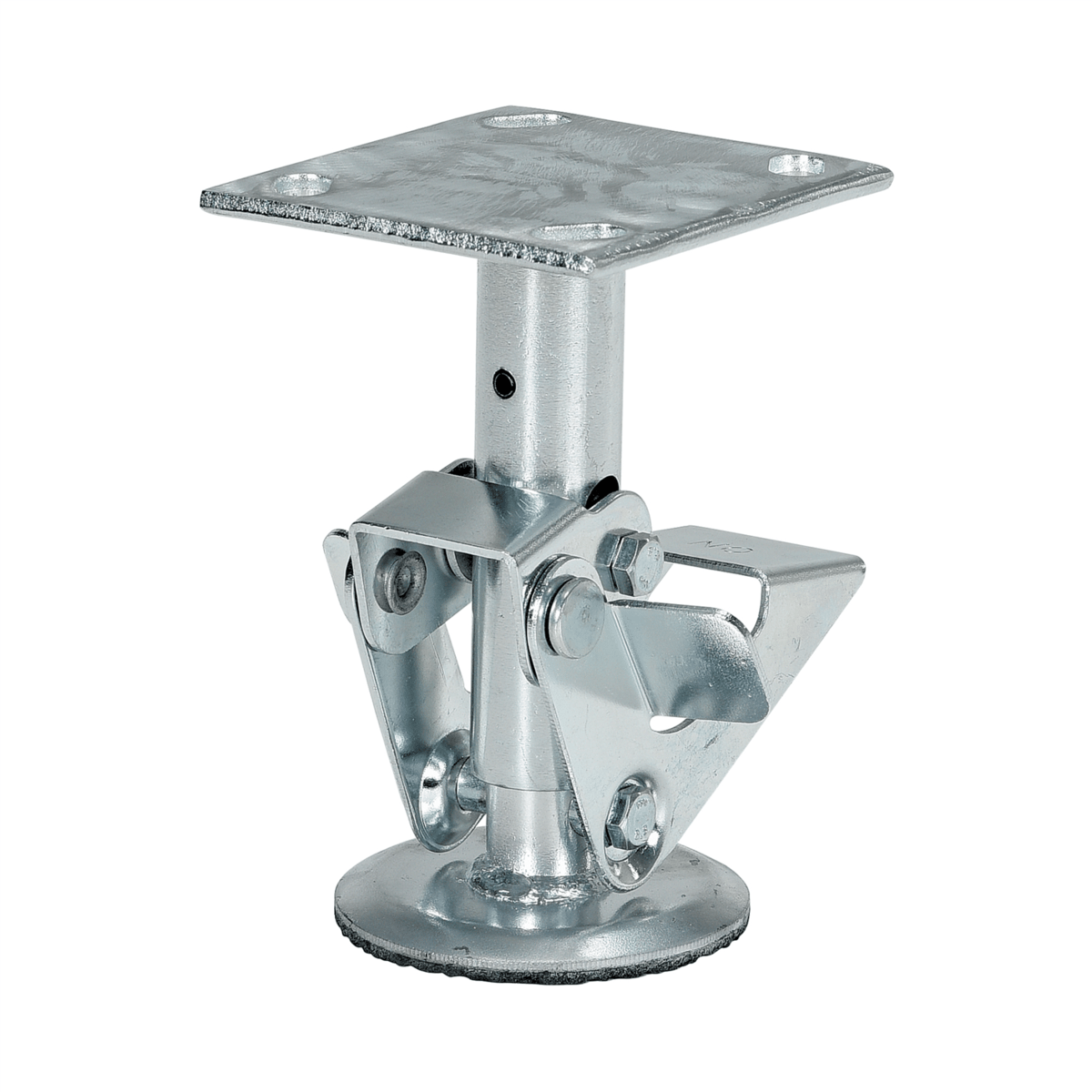Vestil Galvanized Steel Top Mount Floor Lock 6.5 In. to 7.25 In. Gray FL-LK-6EL