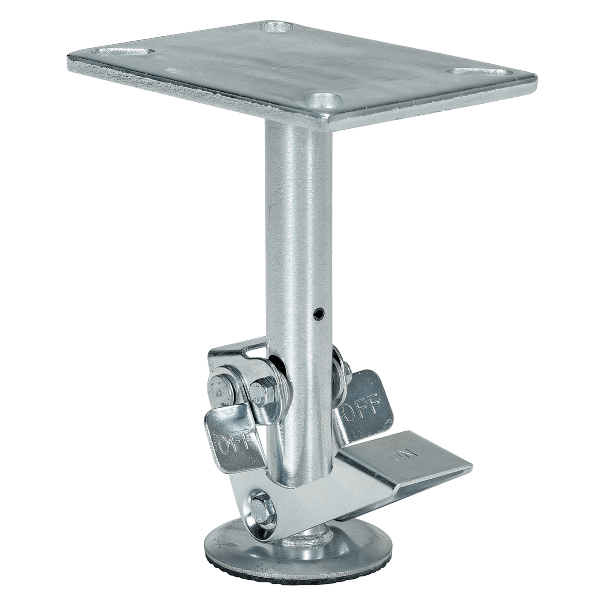 Vestil Steel Floor Lock 9.625 In. to 10.5 In. Silver FL-LK-8EH