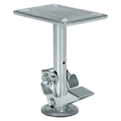Vestil Steel Floor Lock 9.625 In. to 10.5 In. Silver FL-LK-8EH
