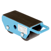 Vestil Steel Fixed Machinery Skates 10-3/4 In. x 4-3/4 In. x 4 In. 5000 Lb. Capacity Blue FMS-2.5