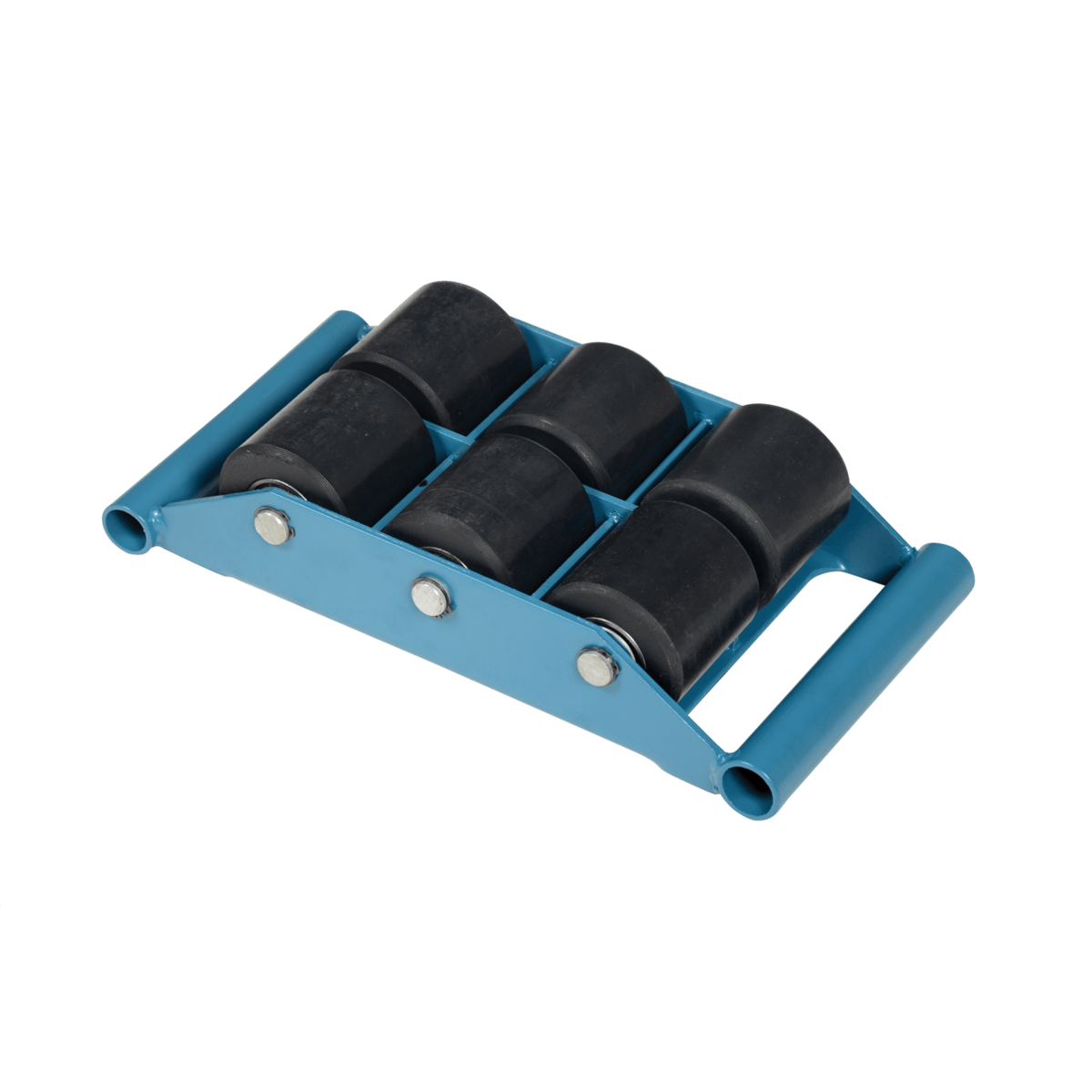 Vestil Steel Fixed Machinery Skates 16-1/4 In. x 8-1/2 In. x 4 In. 12000 Lb. Capacity Blue FMS-6