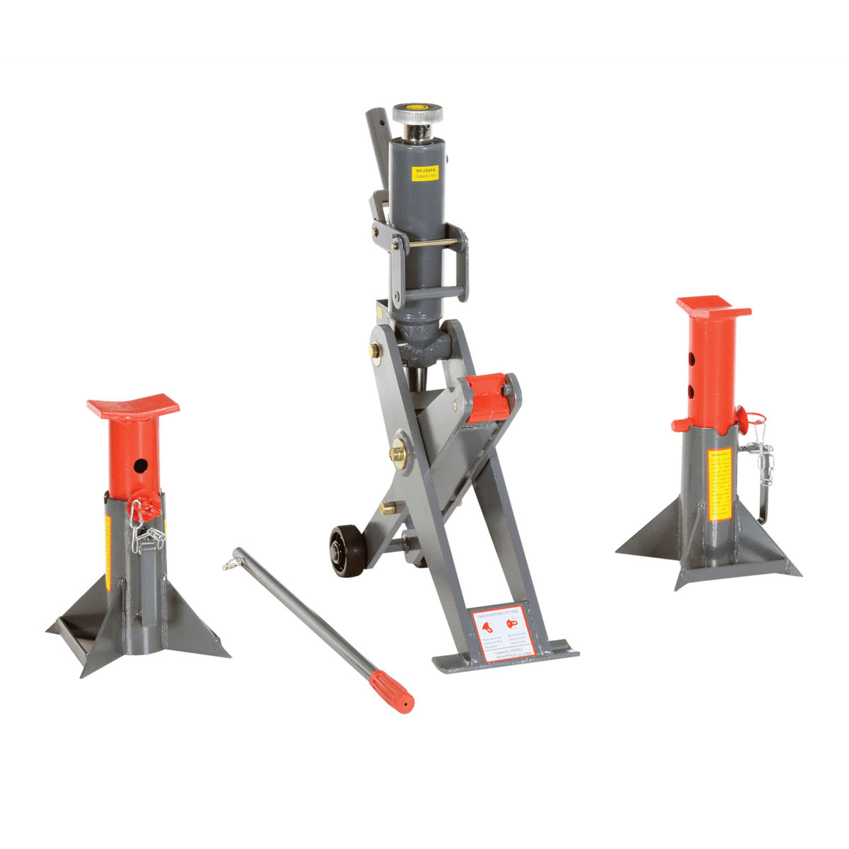 Vestil Steel Manual Hydraulic Fork Truck Jack 43-1/4 In. x 7-7/8 In. x 36 In. 8000 Lb. Yellow FORK-J