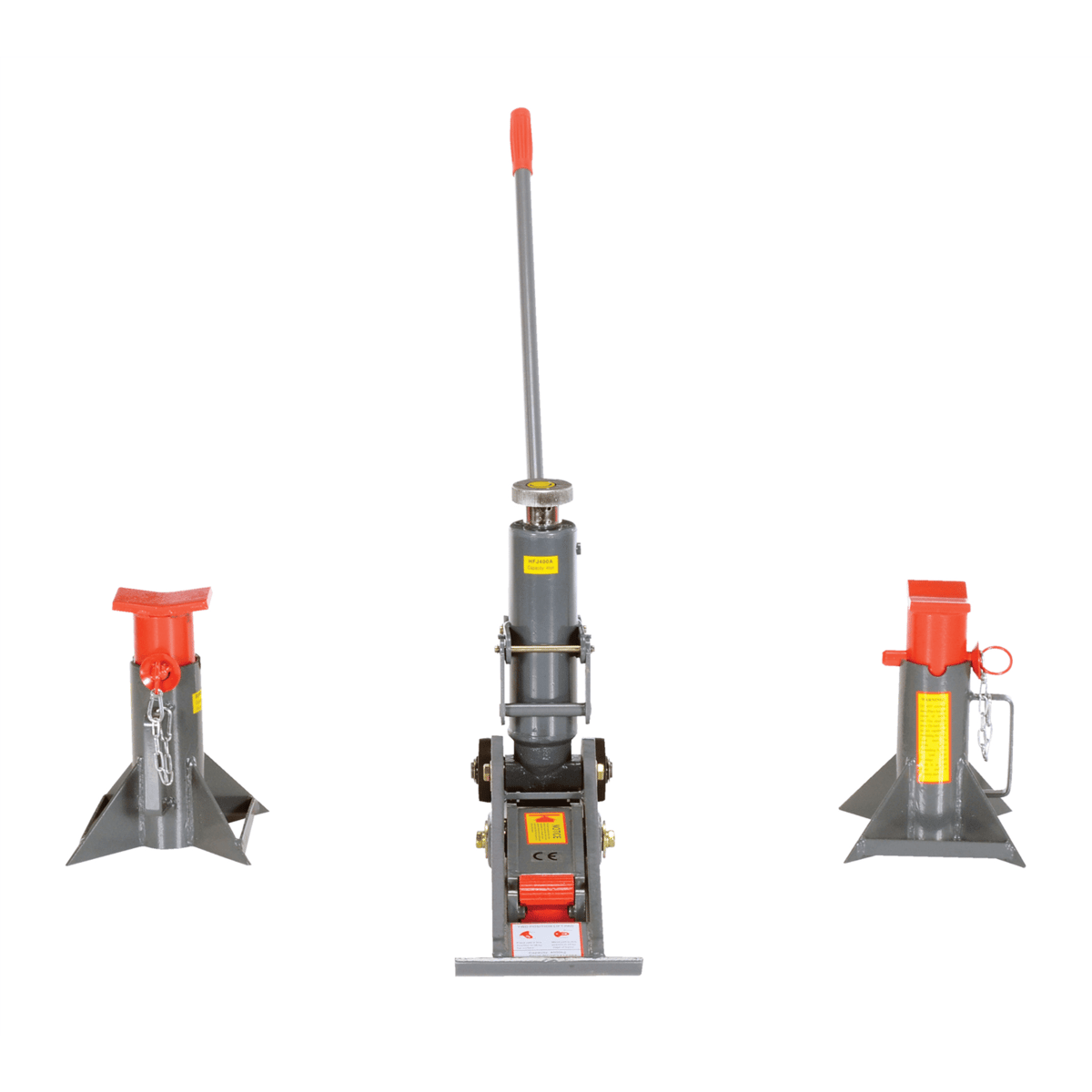 Vestil Steel Manual Hydraulic Fork Truck Jack 43-1/4 In. x 7-7/8 In. x 36 In. 8000 Lb. Yellow FORK-J
