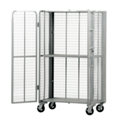 Vestil Steel Folding Security Truck 27 In. x 44 In. 2000 Lb. Capacity Silver FST-2744-2