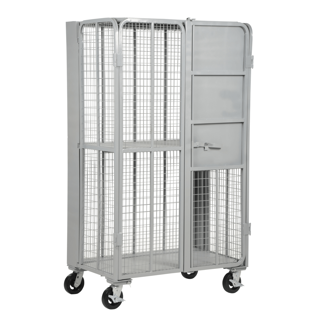 Vestil Steel Folding Security Truck 27 In. x 44 In. 2000 Lb. Capacity Silver FST-2744-2