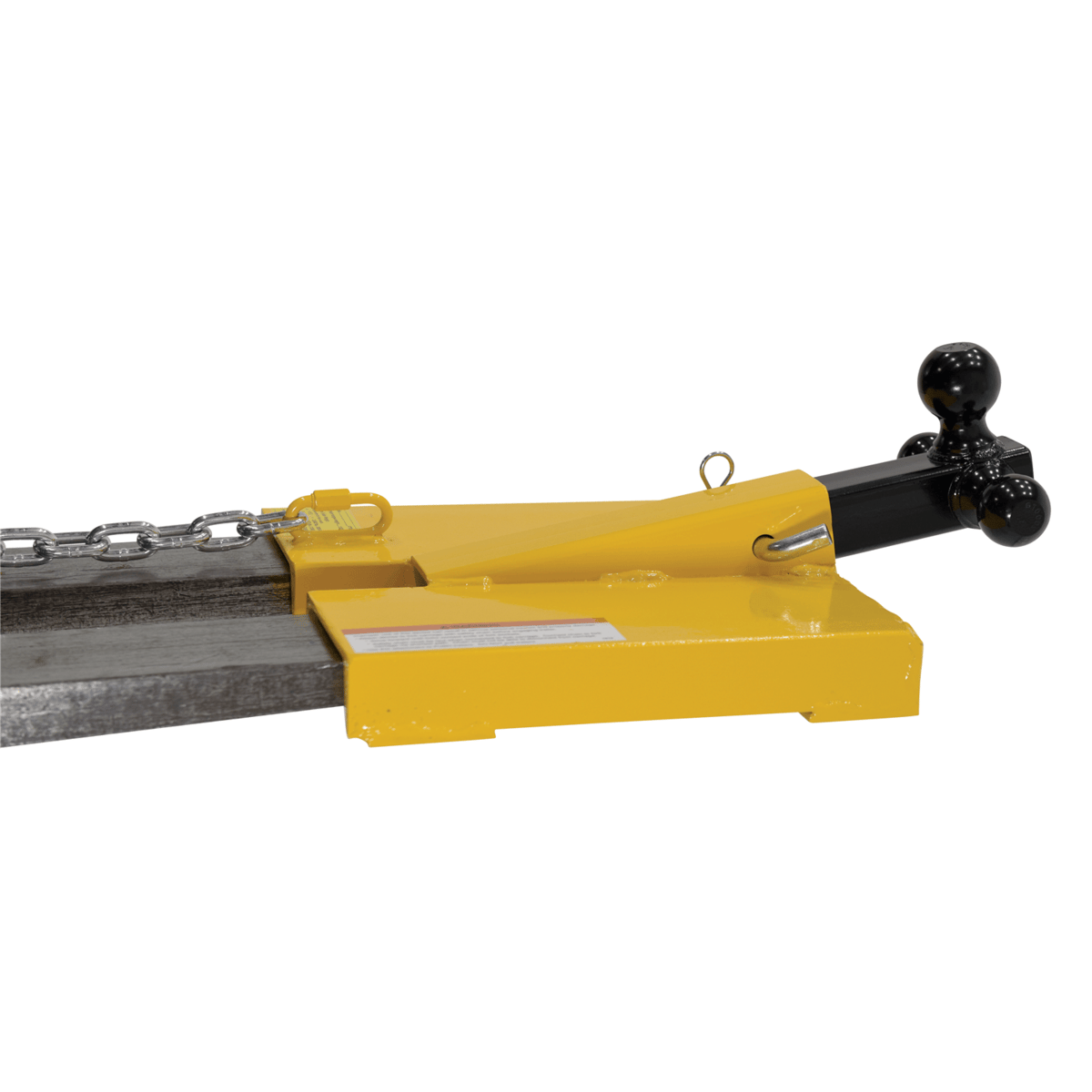 Vestil Steel Fork Lift Hitch Attachment 20-9/16 In. x 14-1/2 In. x 8-1/16 In. 1500 Lb. Yellow FTTM-2